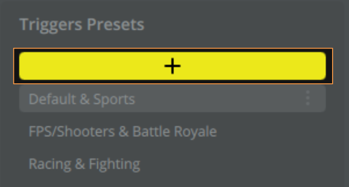 Utwórz nowy preset wyzwalacza