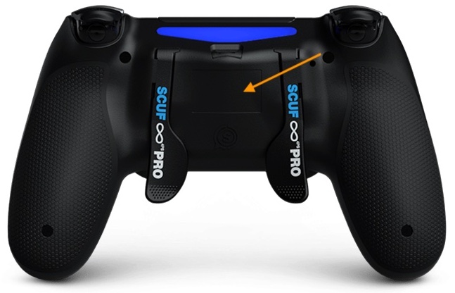 Infinity4ps pro seal of approval is on the back of your controller  